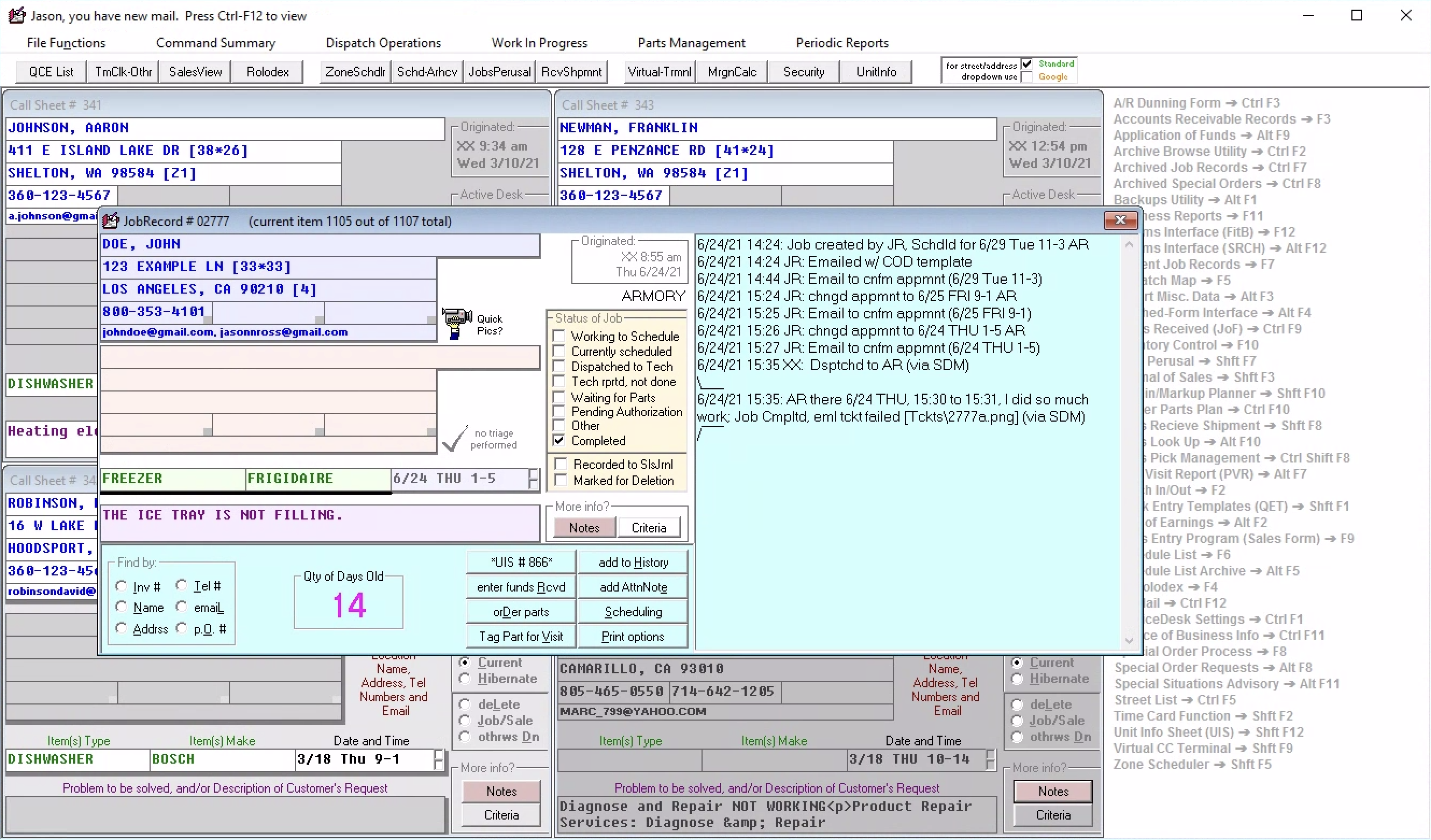 ServiceDesk on an Laptop